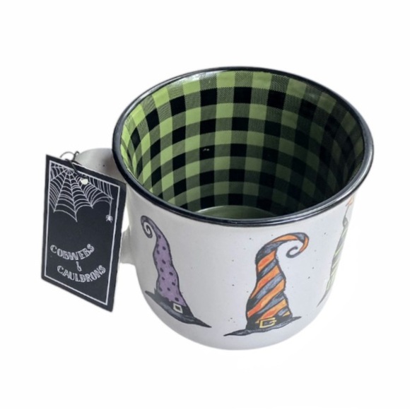 NWT Cobwebs & Cauldrons “Off Duty Witch" Large Stoneware Soup / Mug - Picture 12 of 16